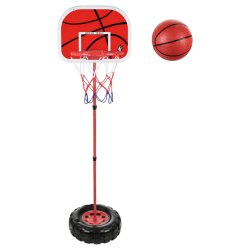 Trizand 27447 Nastavitelný basketbalový koš 109 - 170 cm s míčem a pumpičkou