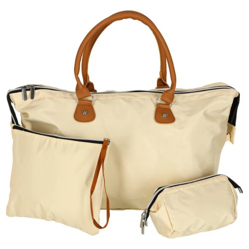 KIK KX3365 Multifunkčná cestovná taška na kočík, sada 3 v 1, béžová