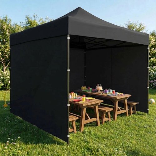 MultiGarden PAW-FGA-3X3-1 Záhradný samorozkladací párty stan 3 x 3 m, čierny