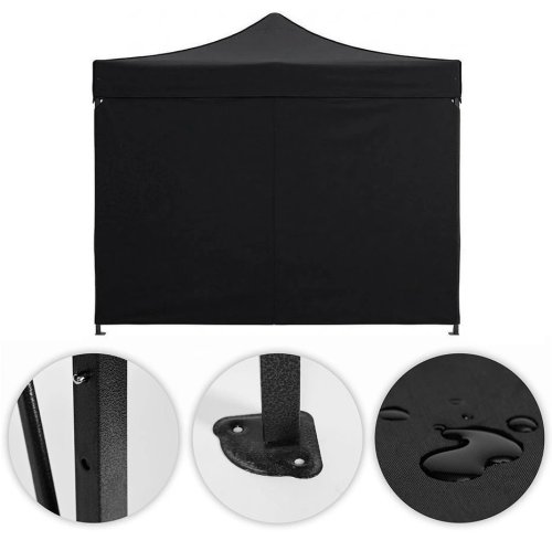 MultiGarden PAW-FGA-3X3-1 Záhradný samorozkladací párty stan 3 x 3 m, čierny