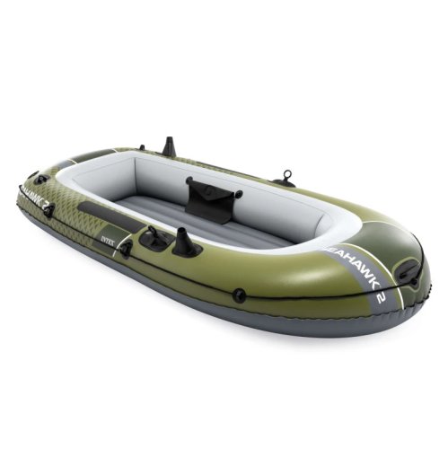 Intex 66332 Nafukovací čln pre 2 osoby s pumpou a pádlami, Seahawk 2, zelený