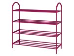 Verk 27542 Regál na topánky so 4 policami 72 x 63 x 24 cm, ružový