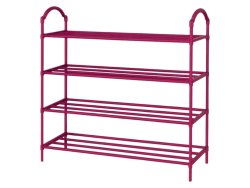 Verk 27542 Regál na topánky so 4 policami 72 x 63 x 24 cm, ružový