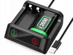 Verk 06405 Akumulátor 2x 2650 mAh pro ovladače Xbox Series X/S + nabíjecí stanice