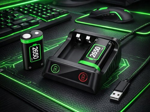 Verk 06405 Akumulátor 2x 2650 mAh pre ovládače Xbox Series X/S + nabíjacie stanice