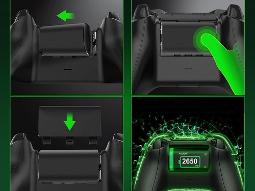 Verk 06405 Akumulátor 2x 2650 mAh pre ovládače Xbox Series X/S + nabíjacie stanice