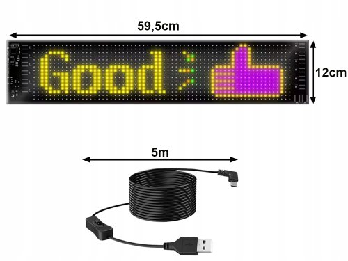 Verk 12443 Flexibilní LED USB panel s dálkovým ovládaním 59,5 x 12 cm