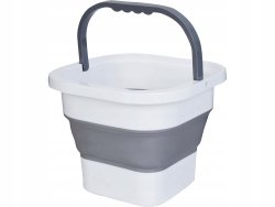 Verk 27716 Skladací silikónový vedro 17 l, sivé