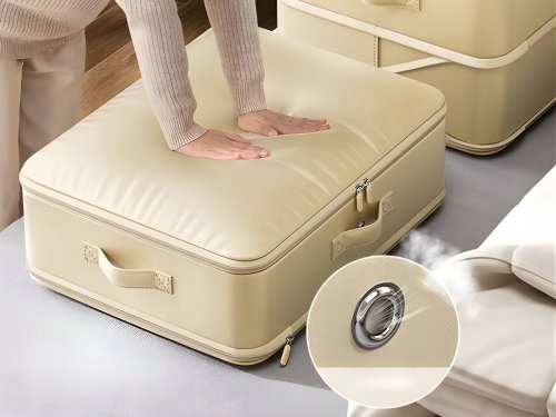 Verk 27724 Úložný vak na oblečení, 70 l, béžový