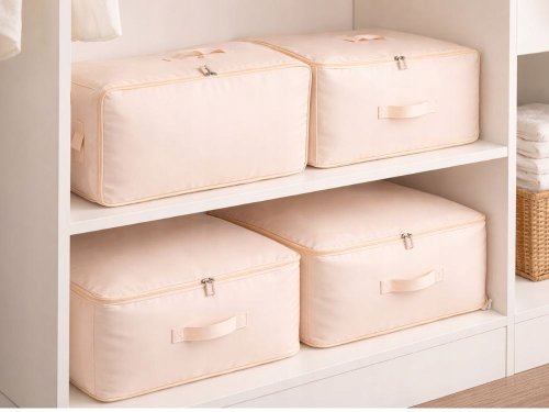 Verk 27724 Úložný vak na oblečení, 70 l, béžový