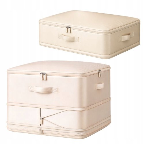 Verk 27724 Úložný vak na oblečení, 70 l, béžový