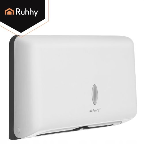Ruhhy 27715 Nástenný zásobník na papierové utierky, biely