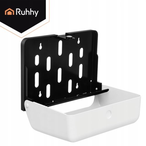 Ruhhy 27715 Nástenný zásobník na papierové utierky, biely