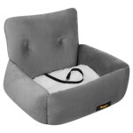 Purlov 27675 Autosedadlo pre psov, veľkosť S, 44 x 35 x 30 cm, šedá