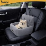 Purlov 27675 Autosedadlo pre psov, veľkosť S, 44 x 35 x 30 cm, šedá