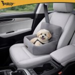 Purlov 27675 Autosedadlo pre psov, veľkosť S, 44 x 35 x 30 cm, šedá