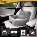 Purlov 27675 Autosedadlo pre psov, veľkosť S, 44 x 35 x 30 cm, šedá