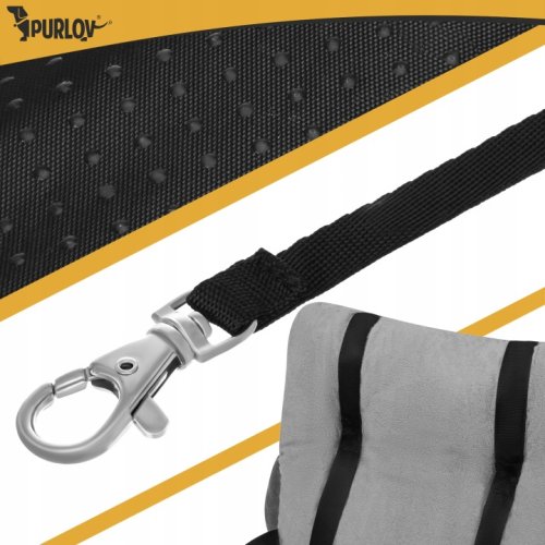 Purlov 27675 Autosedadlo pre psov, veľkosť S, 44 x 35 x 30 cm, šedá