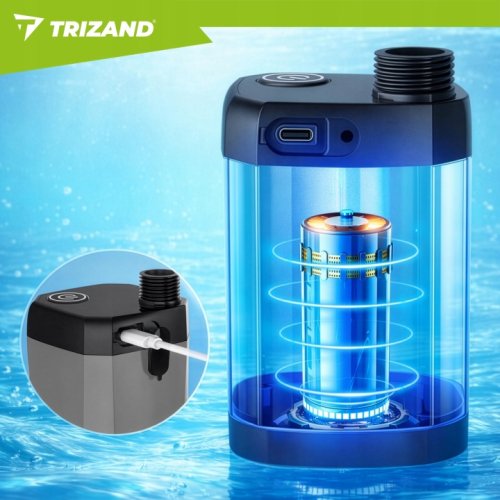 Trizand 27539 Prenosná cestovná sprcha s čerpadlom 6000 mAh