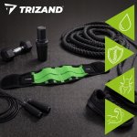 Trizand 27673 Neoprénový zoštíhľujúci pás 120 cm, čierno-zelený
