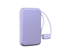 Verk 06393 Powerbanka 10 000 mAh, USB-C / Lightning, 22,5 W, fialová