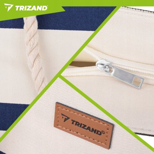 Trizand 27597 Plážová taška 18 L, modro-bílá