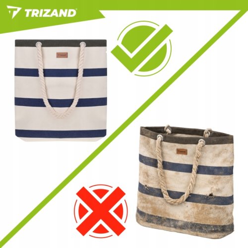 Trizand 27597 Plážová taška 18 L, modro-bílá