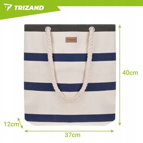 Trizand 27597 Plážová taška 18 L, modro-bílá