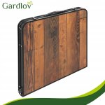 Gardlov 27304 Skládací kempingový set, stůl + 4 židle, hnědý