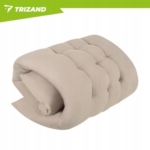 Trizand 27553 Skladacie záhradné ležadlo s vankúšom 177 x 60 x 30 cm, béžové