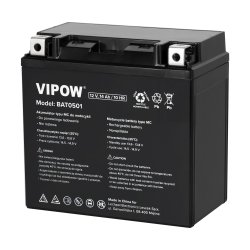 Vipow BAT0501 Motocyklový akumulátor typ MC 12 V, 14 Ah 