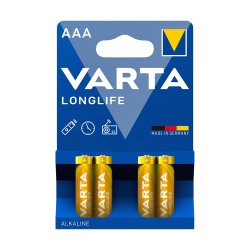 Varta BAT0348 Alkalická baterie Longlife R3 (AAA) - 4 ks 