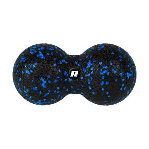 Rebel RBA-3056 Masážní dvojitý míček 8 cm, EPP, černo-modrý