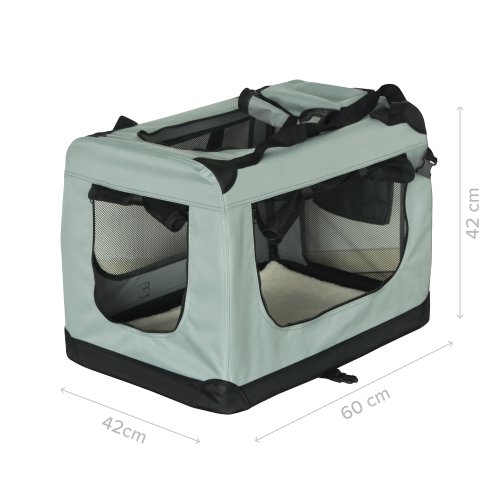 Rebel RA-1302 Skládací přepravní taška pro zvířata M 60 x 42 x 42 cm, šedá
