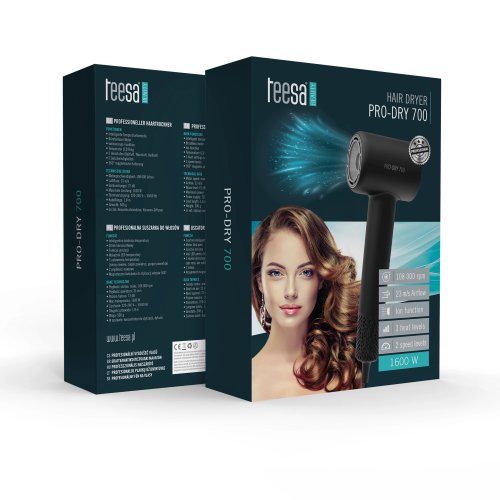 Teesa TSA0531 Sušič vlasov PRO DRY 700, 1600 W, čierny