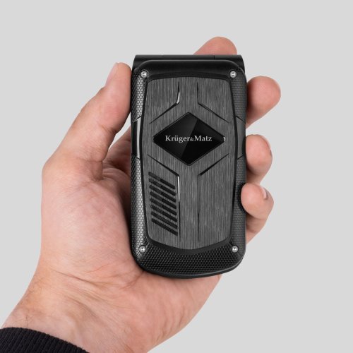 Kruger&Matz KM0466 Mobilný telefón Iron 5, Dual SIM, Bluetooth, 4G, čierny
