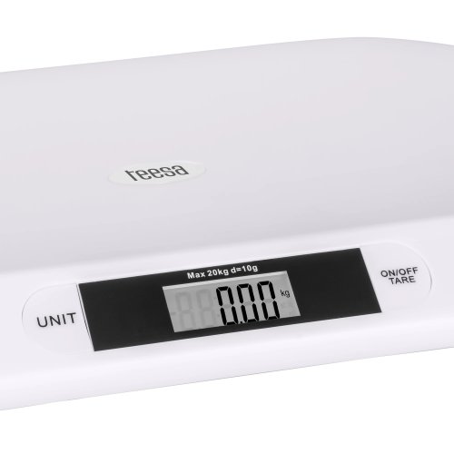 Teesa TSA0817 Detská váha do 20 kg, 50 x 23 cm, biela