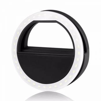 KIK KX7989 Selfie Ring Light univerzálne LED svetlo čierna