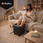 Ruhhy 26894 Hydromasážní přístroj na nohy s vyhříváním 550 W, černý