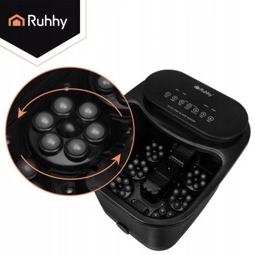 Ruhhy 26894 Hydromasážní přístroj na nohy s vyhříváním 550 W, černý