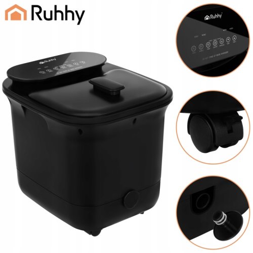 Ruhhy 26894 Hydromasážní přístroj na nohy s vyhříváním 550 W, černý