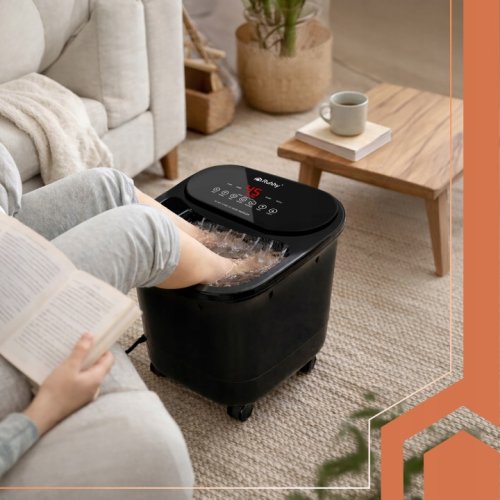 Ruhhy 26894 Hydromasážní přístroj na nohy s vyhříváním 550 W, černý