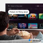 Kruger&Matz KM0255UHD 55" UHD Smart TV s Google TV, DVB-S2/S/T2/T/C, H.265 HEVC