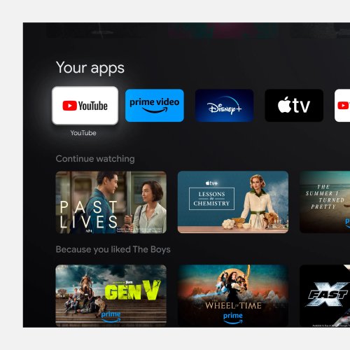 Kruger&Matz KM0255UHD 55" UHD Smart TV s Google TV, DVB-S2/S/T2/T/C, H.265 HEVC