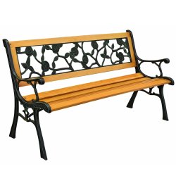 LEAN 26567 Zahradní lavice s opěradlem 125 × 53 × 73 cm