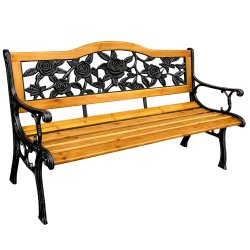 LEAN 26570 Zahradní lavice s opěradlem 125 × 53 × 73 cm