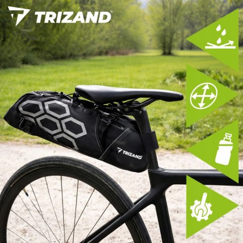 Trizand 27353 Brašna pod sedlo kola 12 L, černá