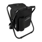 Trizand 27333 Skladacie rybárske kreslo s batohom 3 v 1, čierne