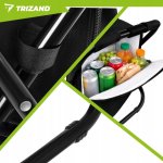 Trizand 27333 Skladacie rybárske kreslo s batohom 3 v 1, čierne