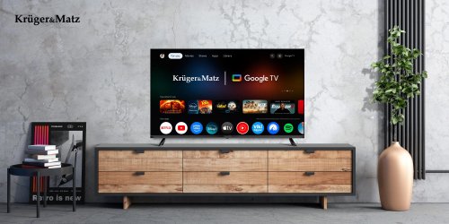 Kruger&Matz KM0243FHD Televizor 43" FHD Google, DVB-T2/S2/T/C, H.265 HEVC